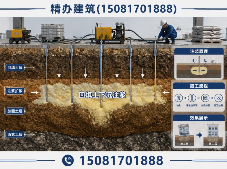 复兴区回填土下沉注浆展示图